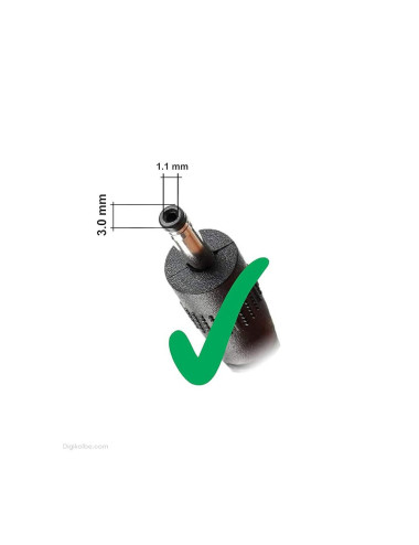 شارژر لپ تاپ ایسوس 19 ولت 2.37 آمپر | سوکت 1.1 * 3.0