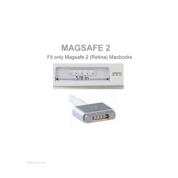 شارژر لپ‌تاپ مک‌بوک اپل 85 وات (Magsafe 2)