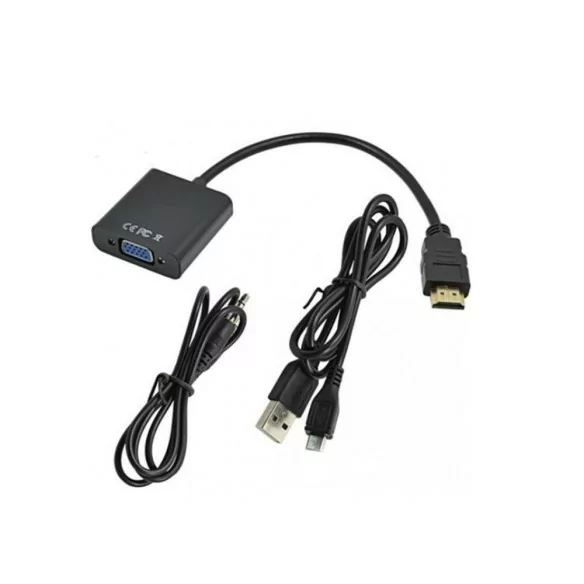 تبدیل HDMI به VGA یوکام با کابل صدا و برق تبدیل HDMI به VGA یوکام با کابل صدا و برق