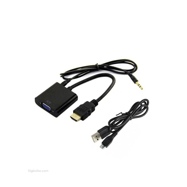 تبدیل HDMI به VGA یوکام با کابل صدا و برق