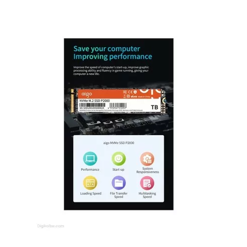حافظه اساسدی ایگو P2000 M.2(ظرفیت 512 گیگابایت)