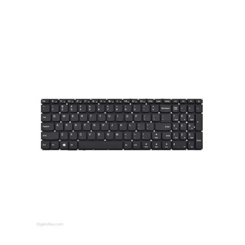 کیبورد لپ‌تاپ لنوو IdeaPad 110-15IBR (با دكمه پاور بدون فريم)