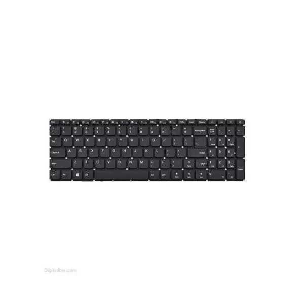 کیبورد لپ‌تاپ لنوو IdeaPad 110-15IBR (با دكمه پاور بدون فريم)