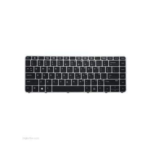 کیبورد لپ‌تاپ اچ‌پی Elitebook 745 G3 (با فریم نقره ای)