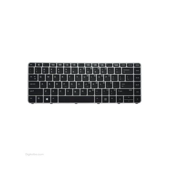 کیبورد لپ‌تاپ اچ‌پی Elitebook 745 G3 (با فریم نقره ای)