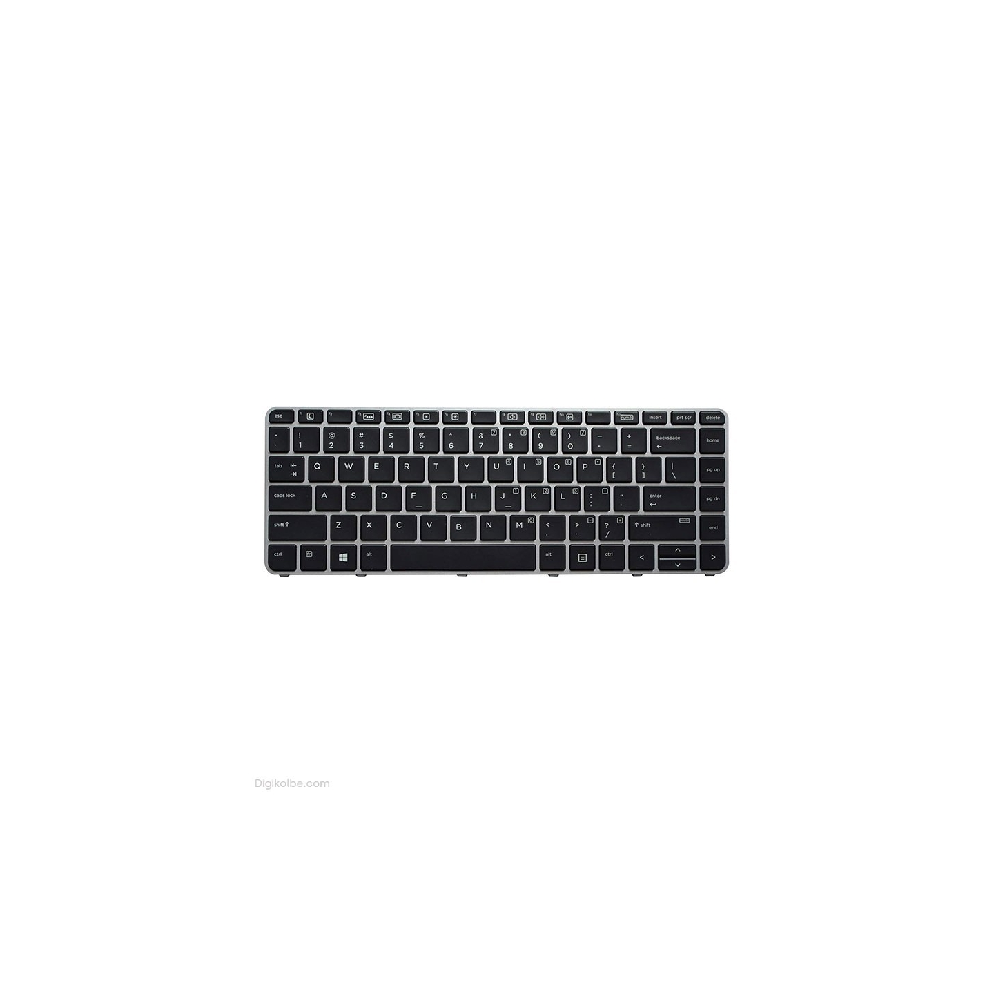 کیبورد لپ‌تاپ اچ‌پی Elitebook 745 G3 (با فریم نقره ای)