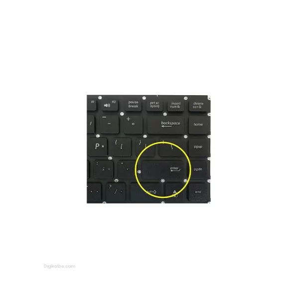 کیبورد لپ‌تاپ ایسوس A46 (اینتر کوچک | بدون فریم)