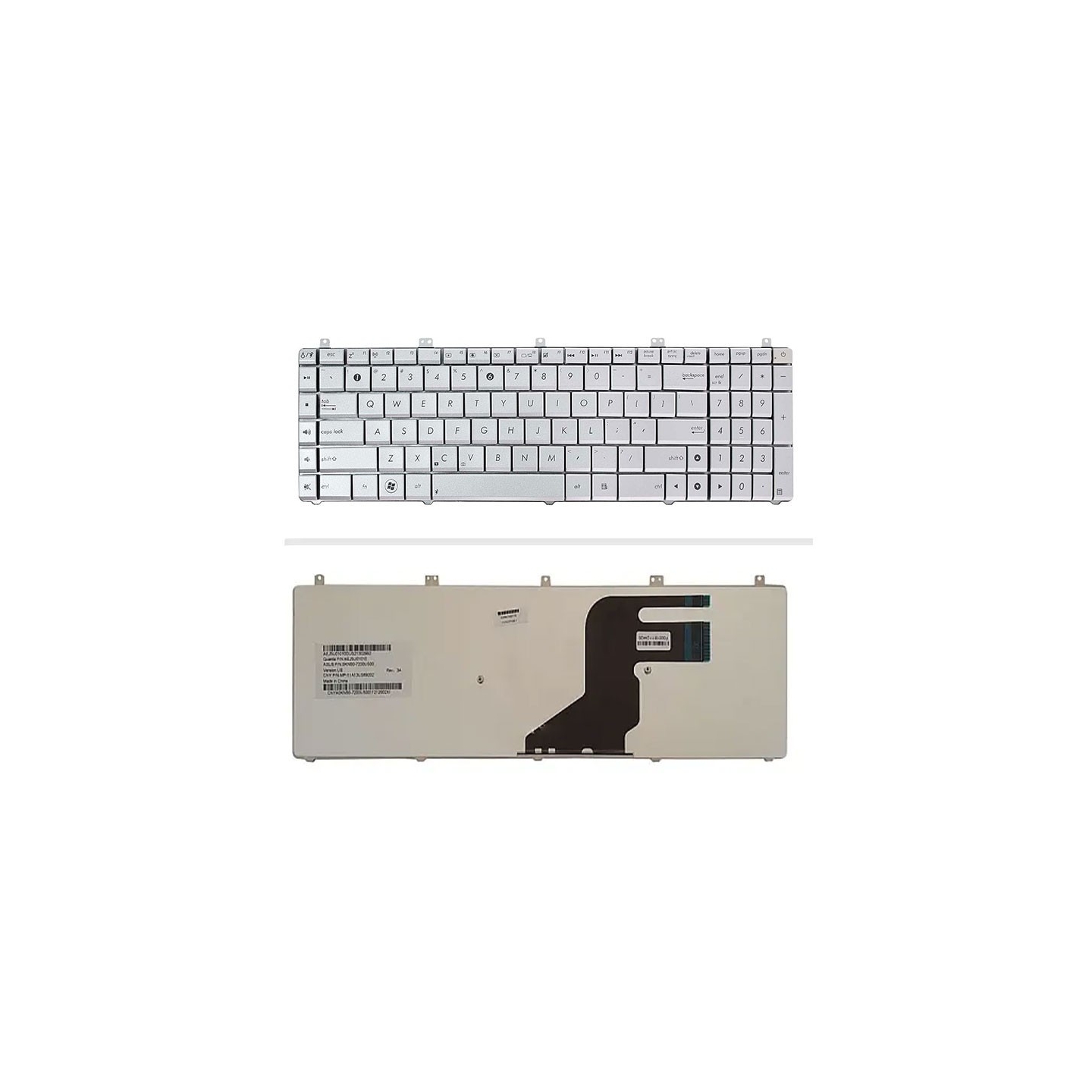 کیبورد لپ تاپ ایسوس N57 (اینتر کوچک)