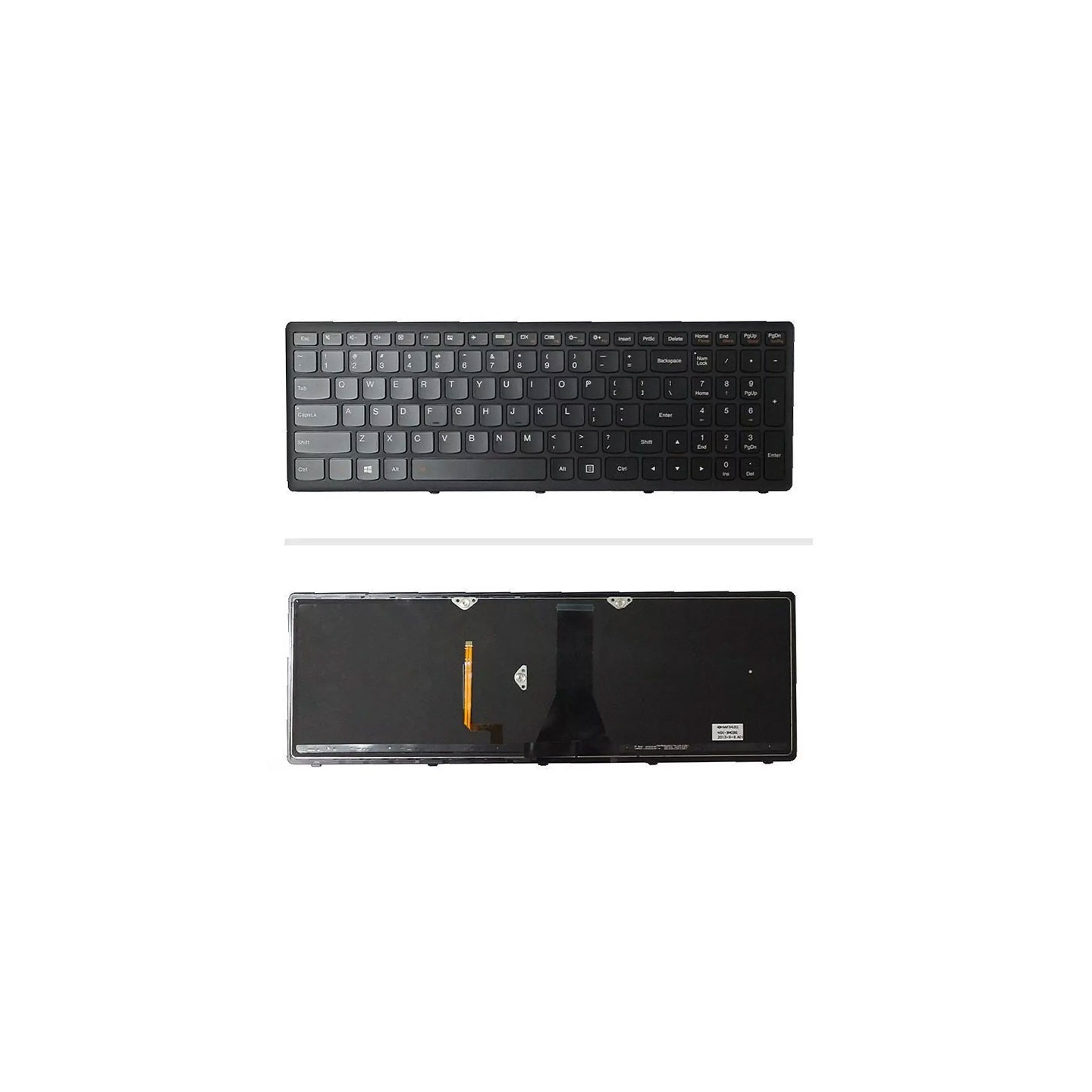کیبورد لپ‌تاپ لنوو Z70-80 (IdeaPad | با بکلایت | فريم)