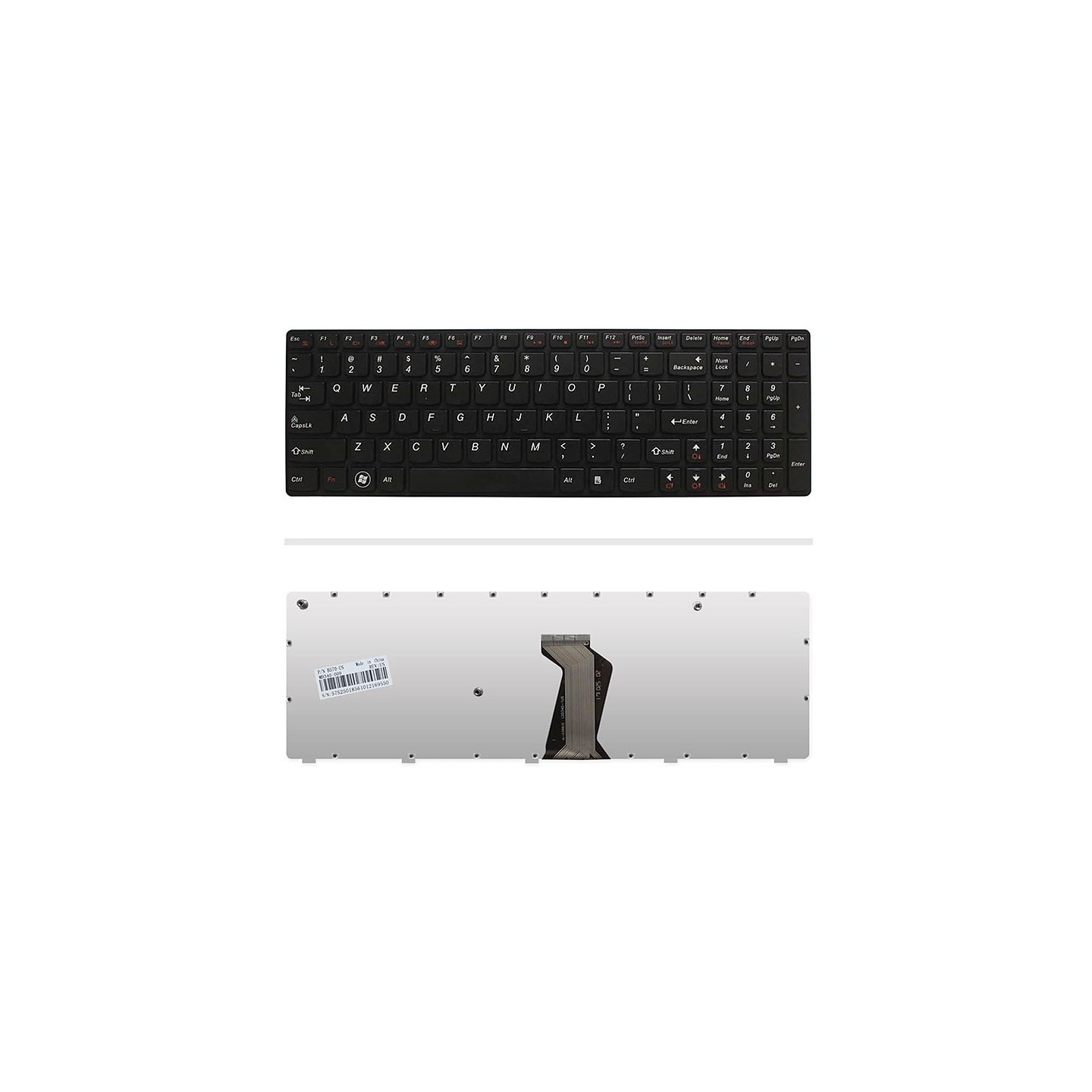 کیبورد لپ‌تاپ لنوو Z570 (IdeaPad | با فريم)