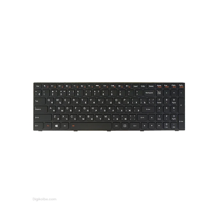 کیبورد لپ‌تاپ لنوو IdeaPad G50-75 (با بكلايت و فريم مشكی)
