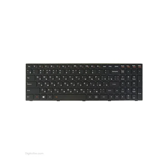 کیبورد لپ‌تاپ لنوو IdeaPad Z50-80 (با بكلايت و فريم مشكی)