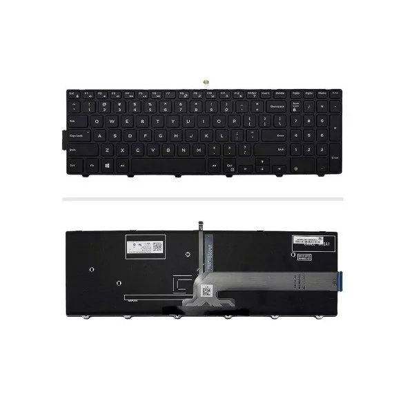 کیبورد لپتاپ دل Inspiron 15-5558 (با بكلايت و فريم) کیبورد لپتاپ دل Inspiron 15-5558 (با بكلايت و فريم)