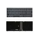 کیبورد لپ‌تاپ لنوو G50-80 (IdeaPad | با بکلایت | با فریم نقره ای)