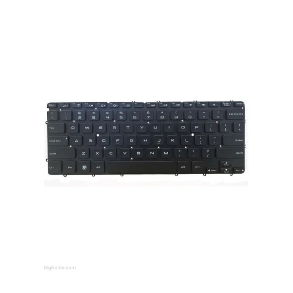 کیبورد لپ‌تاپ دل 9Q34 (XPS 12 | با بکلایت | بدون فریم)