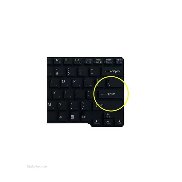 کیبورد لپ‌تاپ سونی VPC-CW21 (اینتر کوچک | بدون فریم)