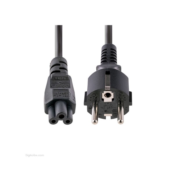 کابل برق 3 پین لپ‌تاپ اُمگا (طول 1.5 متر)