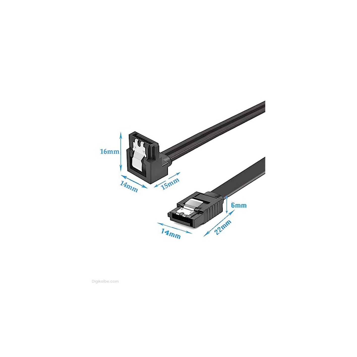کابل دیتا 3 SATA قفل‌دار ایسوس (بسته 2 عددی | طول 50 سانتیمتر)
