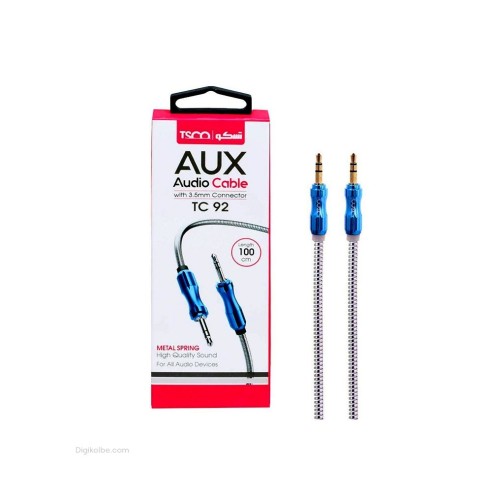 کابل AUX تسکو TC-92 (طول 1 متر)