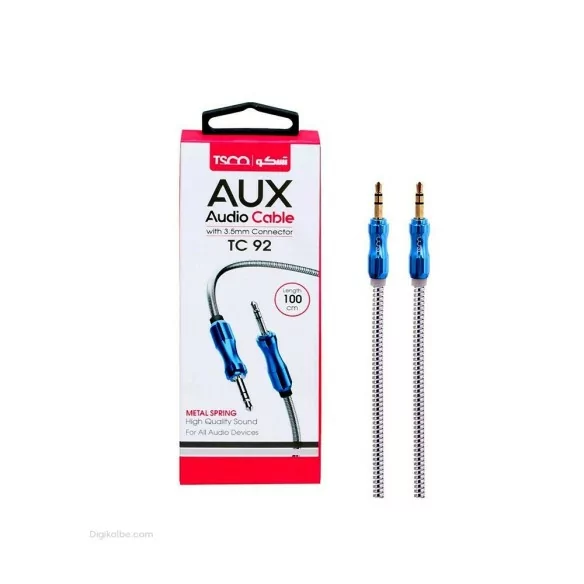 کابل AUX تسکو TC-92 (طول 1 متر)