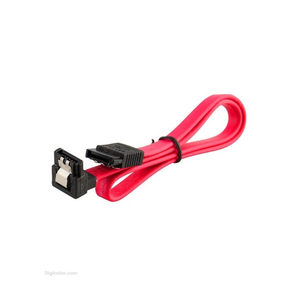 کابل دیتا 2 SATA قفل‌دار (90 درجه | طول 60 سانتی‌متر)