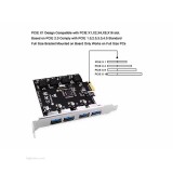 کارت USB 3.0 به PCI-Express فِب‌اسمارت (4 پورت)
