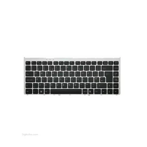 کیبورد لپتاپ سونی VGN-FW 14808 (VAIO | با فریم نقره ای)