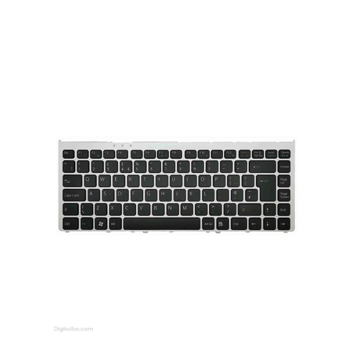 کیبورد لپ‌تاپ سونی VGN-FW 14808 (VAIO | با فریم نقره ای)