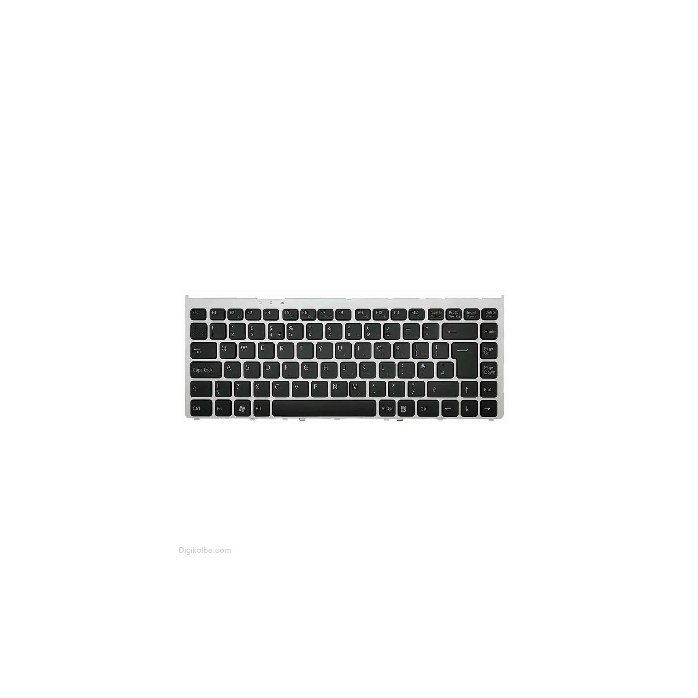 کیبورد لپ‌تاپ سونی VGN-FW 14808 (VAIO | با فریم نقره ای)