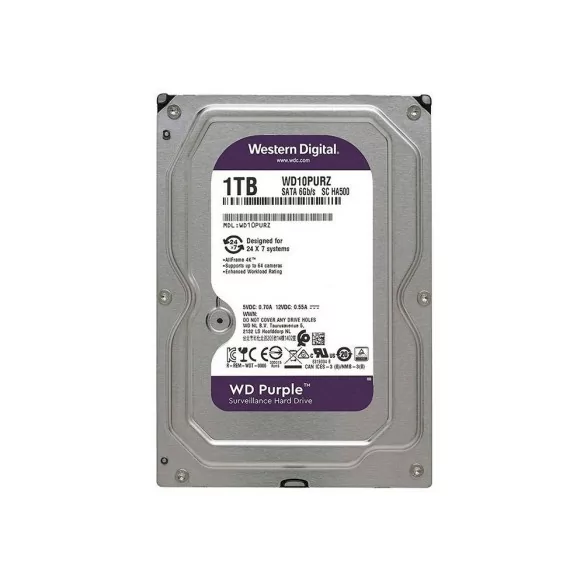 هارد دیسک اینترنال وسترن دیجیتال Purple WD10(ظرفیت 1 ترابایت)