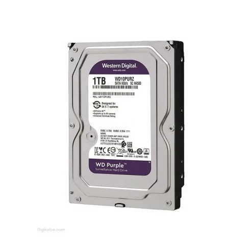 هارد دیسک اینترنال وسترن دیجیتال Purple WD10(ظرفیت 1 ترابایت)