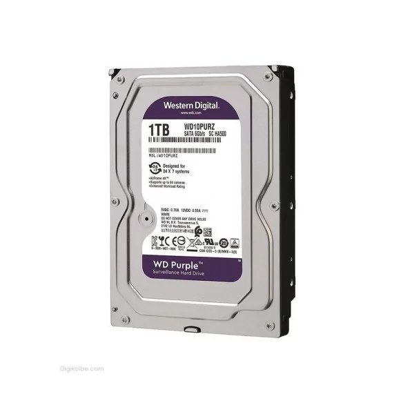 هارد دیسک اینترنال وسترن دیجیتال Purple WD10(ظرفیت 1 ترابایت)