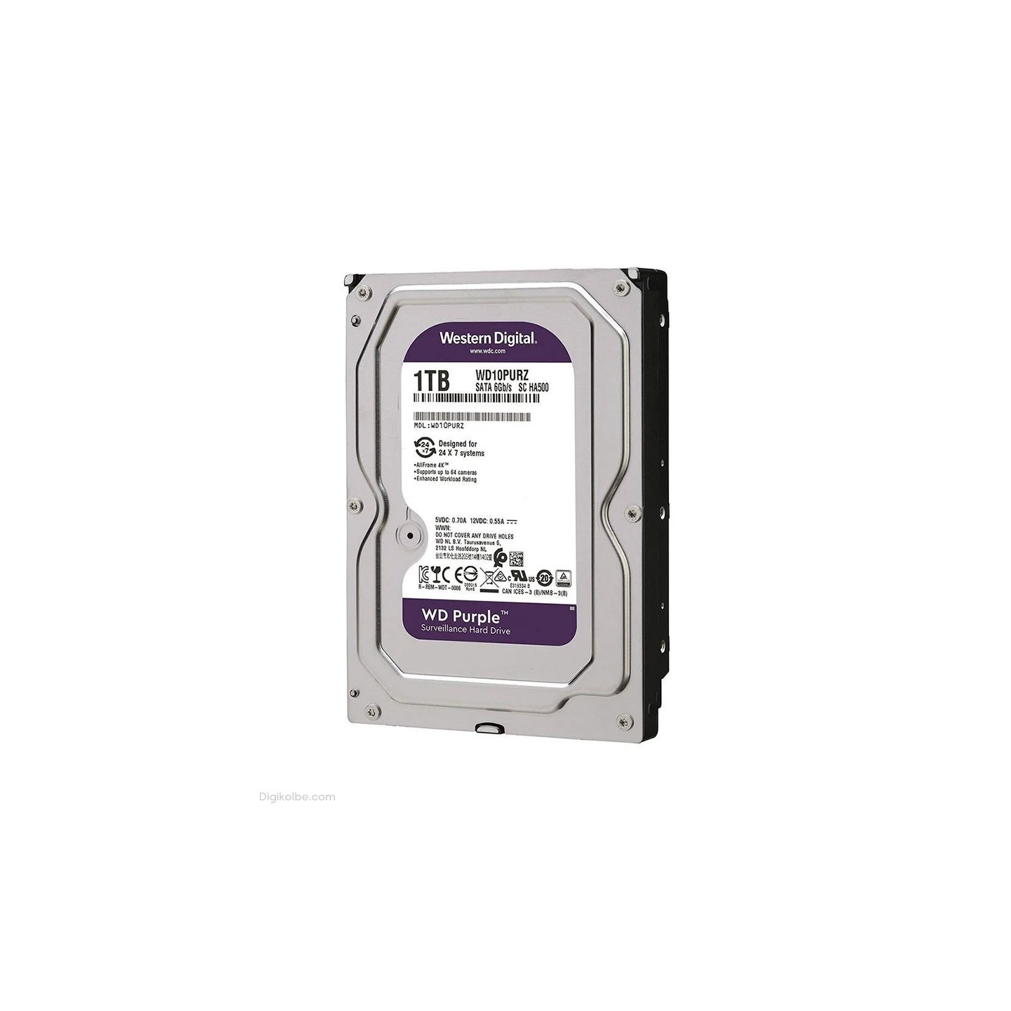 هارد دیسک اینترنال وسترن دیجیتال Purple WD10(ظرفیت 1 ترابایت)