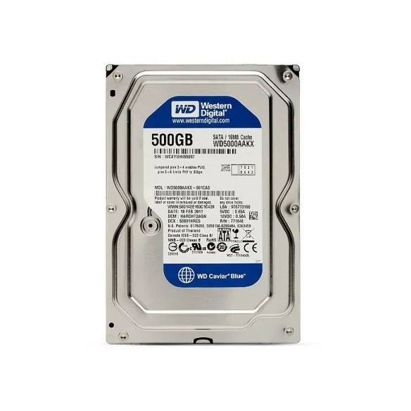 هارددیسک اینترنال وسترن دیجیتال Blue WD5000AZLX (ظرفیت 500 گیگابایت)