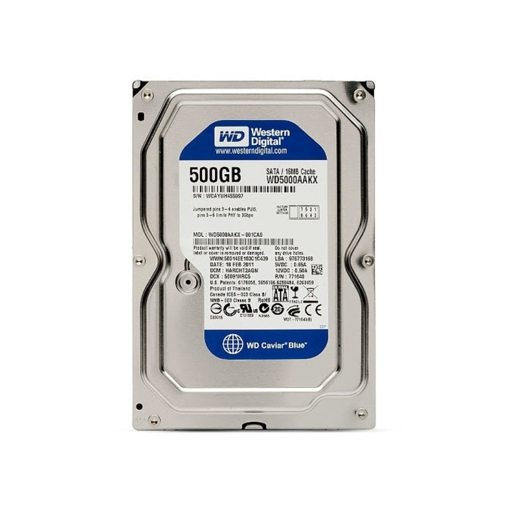 هارددیسک اینترنال وسترن دیجیتال Blue WD5000AZLX (ظرفیت 500 گیگابایت)