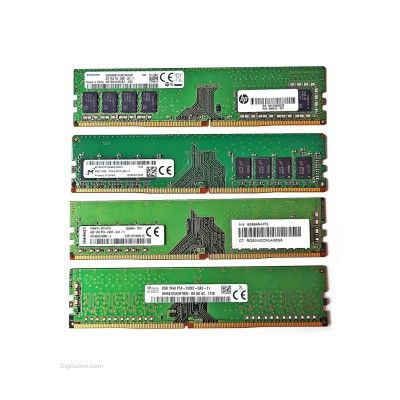 رم دسکتاپ DDR4 تک کاناله 2400 مگاهرتز ظرفیت 4 گیگابایت (برندهای مختلف - استوک)