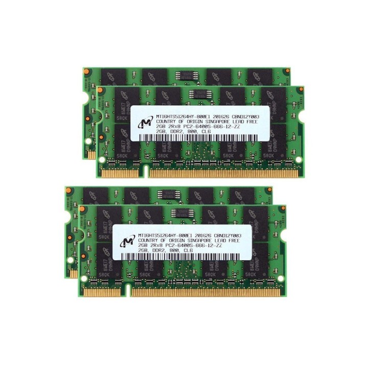 رم لپ‌تاپ PC2-800 مگاهرتز 2 گیگابایت (برندهای مختلف - استوک)