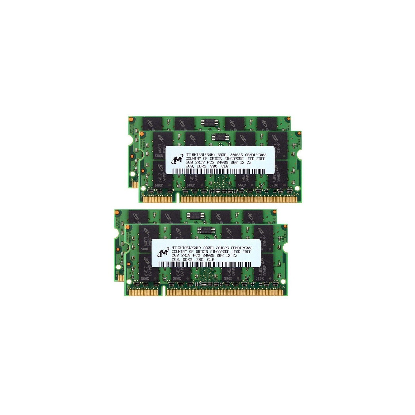 رم لپ‌تاپ PC2-800 مگاهرتز 2 گیگابایت (برندهای مختلف - استوک)