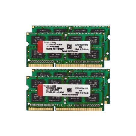 رم لپ تاپ DDR3L تک کاناله 1600 مگاهرتز ظرفیت 4 گیگابایت (برندهای مختلف - استوک)