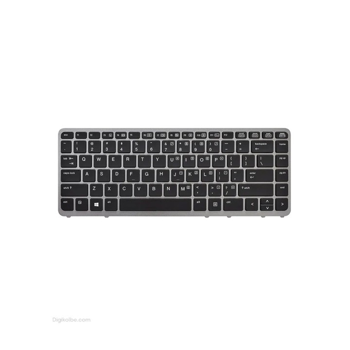کیبورد لپ‌تاپ اچ‌پی Elitebook 745 G2 (بافریم نقره ای)