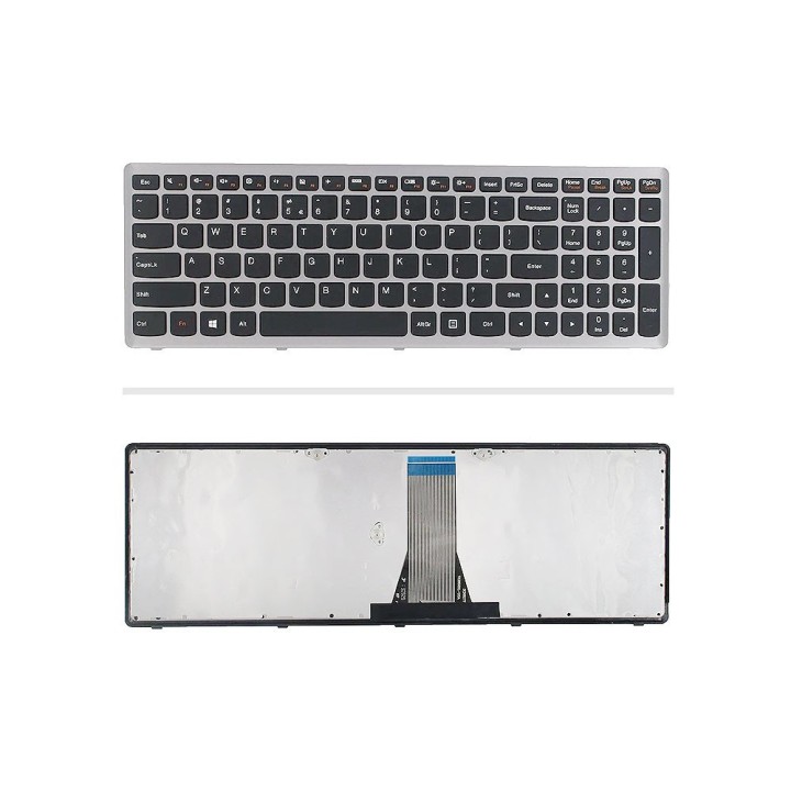 کیبورد لپ‌تاپ لنوو G500S (IdeaPad | با فريم نقره ای)