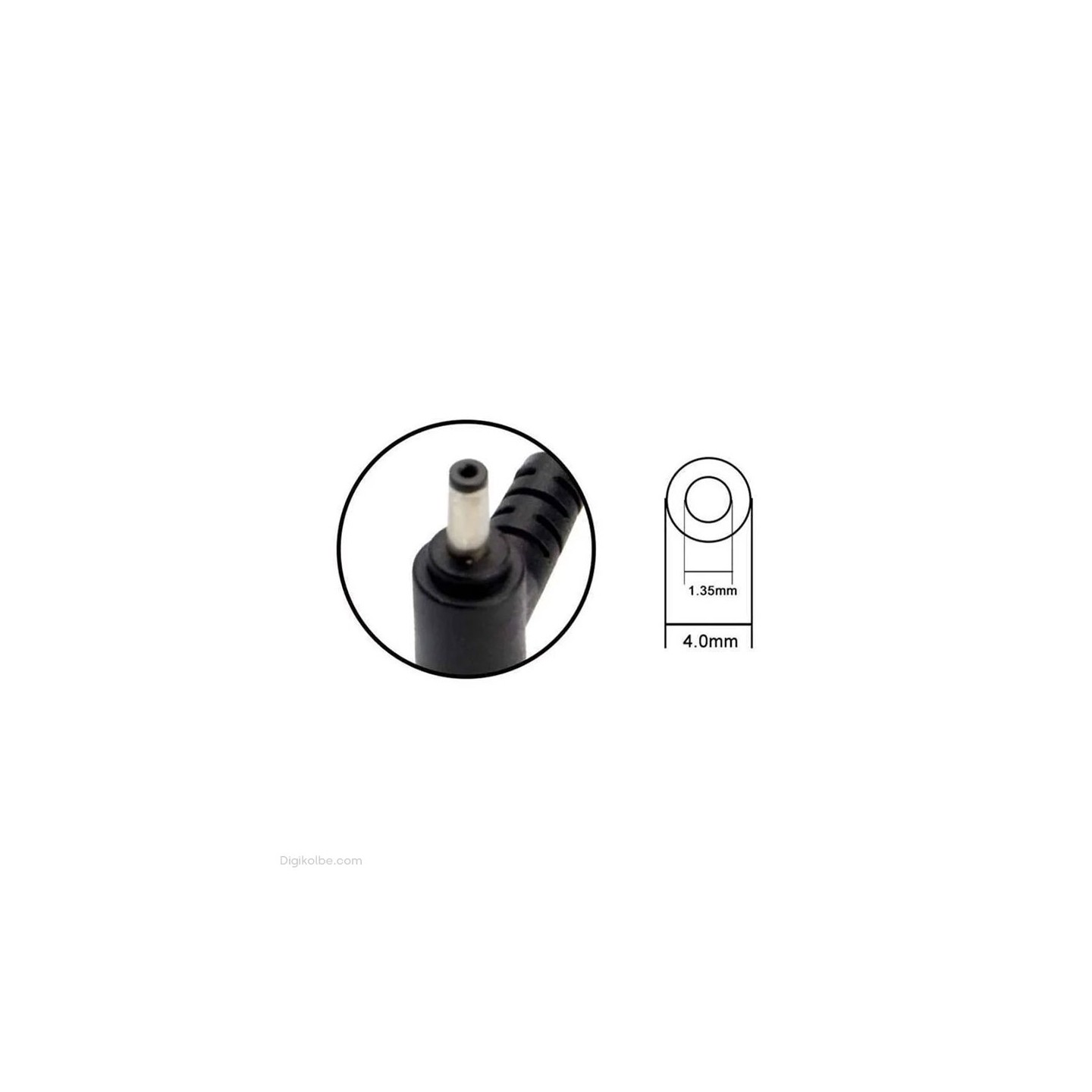 کابل شارژر لپ‌تاپ ایسوس (ZenBook | سوکت 1.35 * 4.0 | دوسیم)