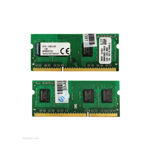 رم لپ‌تاپ PC3L-12800 کینگستون 1600 مگاهرتز 4 گیگابایت (استوک | اورجینال)