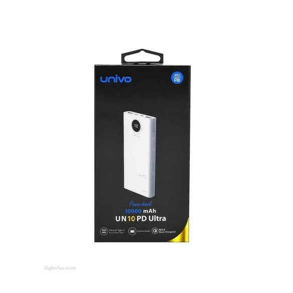 پاوربانک یونیوو UN10 PD Ultra ( 10000 میلی آمپر ساعت ) پاوربانک یونیوو UN10 PD Ultra ( 10000 میلی آمپر ساعت )