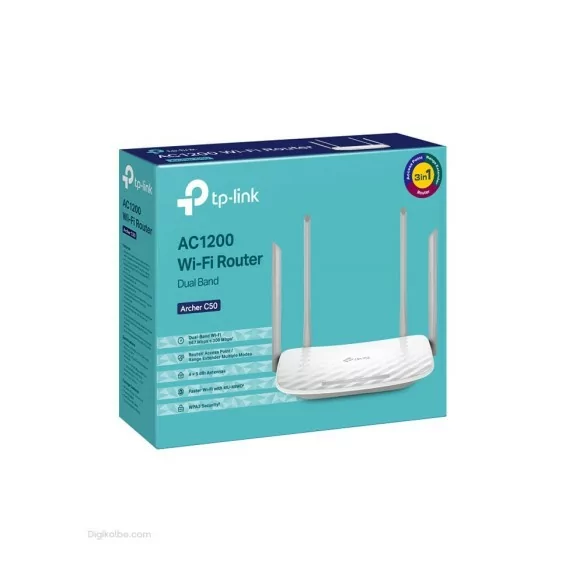 روتر بیسیم AC1200 تیپیلینک ( Archer C50 ) روتر بیسیم AC1200 تیپیلینک ( Archer C50 )