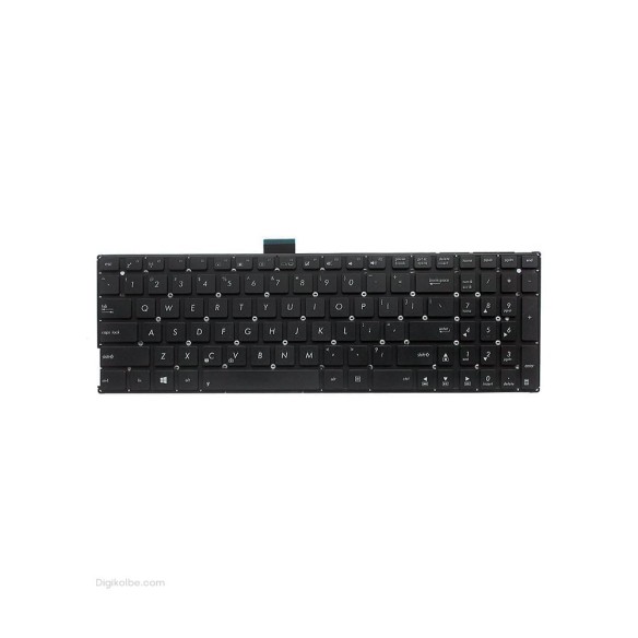 کیبورد لپ‌تاپ ايسوس A555 (بدون فريم | فلت 12 سانتیمتری | اينتر كوچک)