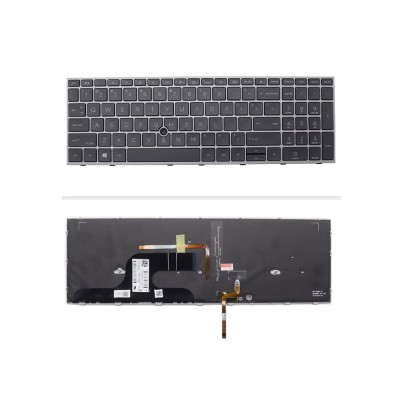 کیبورد لپ‌تاپ اچ‌پی G8 (ZBook Fury 15 | با ماوس و با بکلایت)