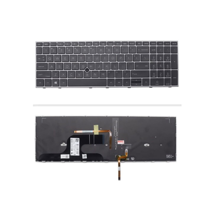 کیبورد لپ‌تاپ اچ‌پی G8 (ZBook Fury 15 | با ماوس و با بکلایت)