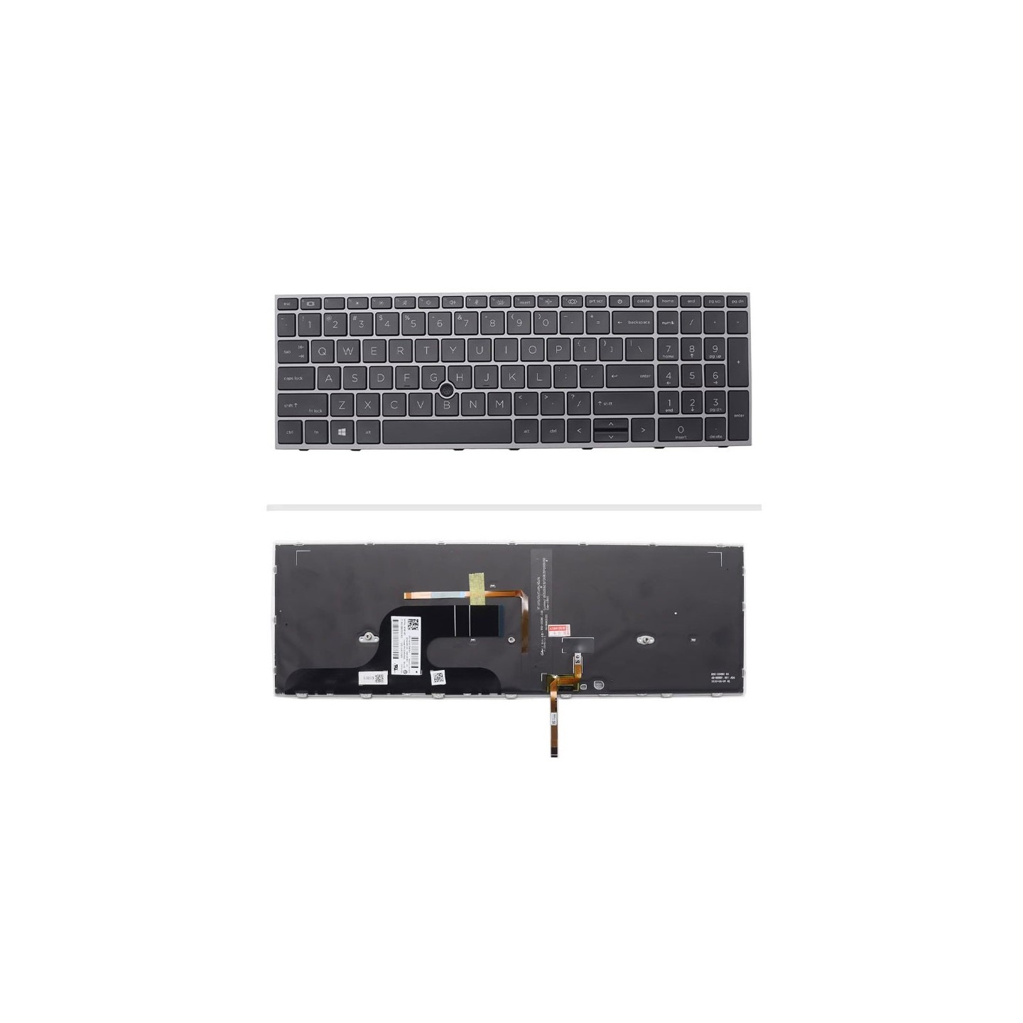 کیبورد لپ‌تاپ اچ‌پی G8 (ZBook Fury 15 | با ماوس و با بکلایت)