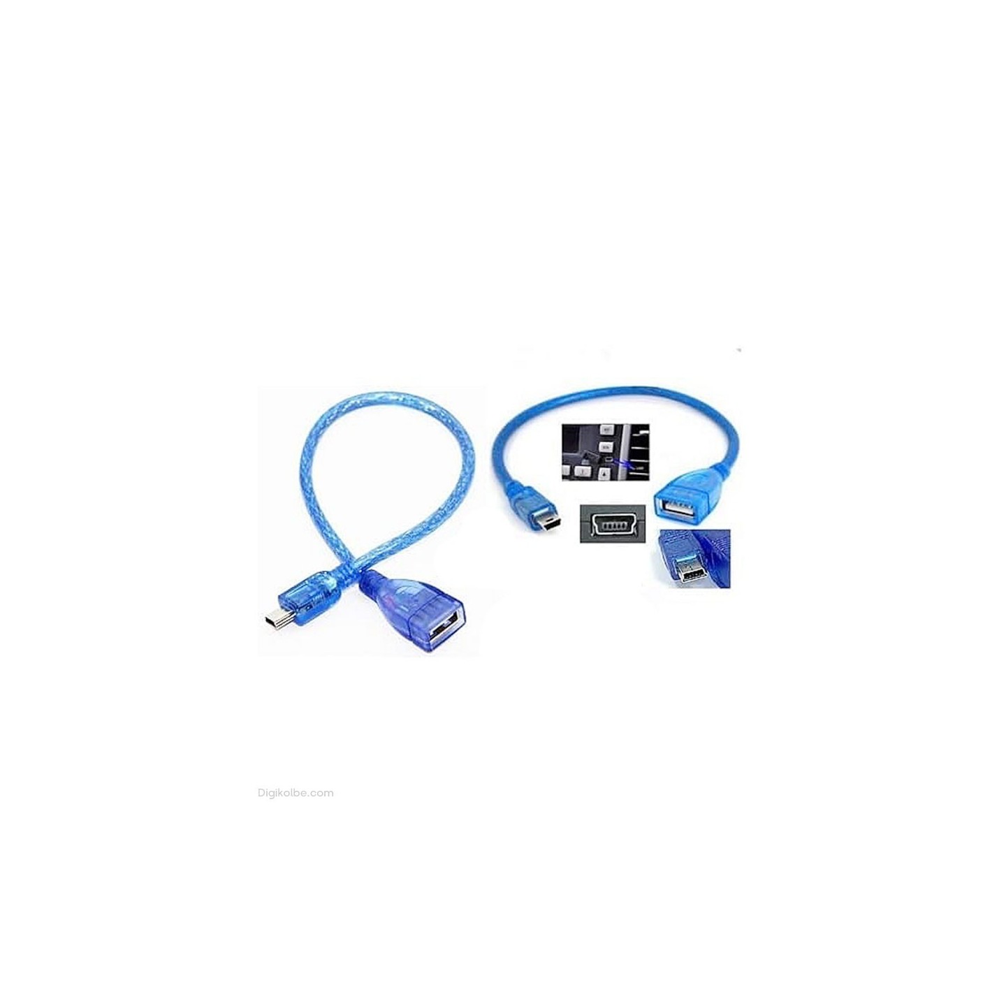 کابل تبدیل Mini USB به مادگی USB (طول 20 سانتیمتر)